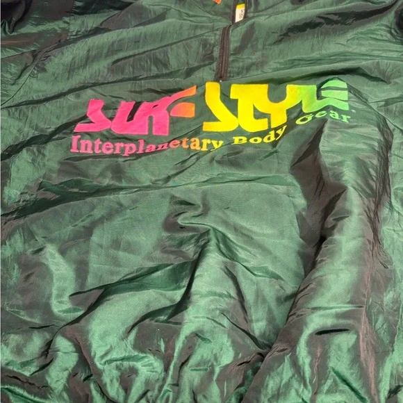 Vintage 90s Wise Guy Surf Style Interplanetary Body Gear half zip UNISEX  Y2K - Picture 3 of 7